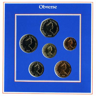 Obverse of 1984 Uncirculated Coin Set