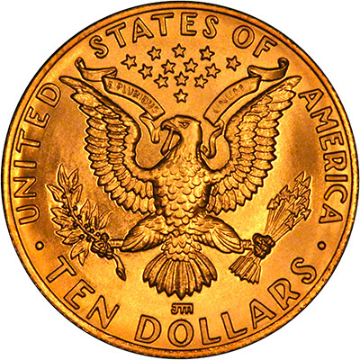 Reverse of 1984 Gold Proof $10 Half Eagle