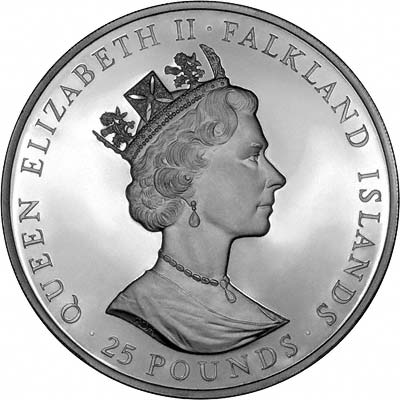 Obverse of 1985 - 100 Years of Self Sufficiency Crown