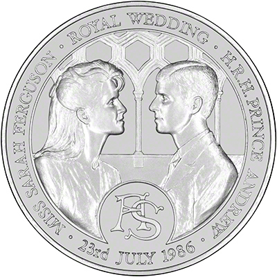 1986 Royal Wedding Silver Medallion