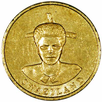 1986 Swaziland 1 Lilangeni Coin