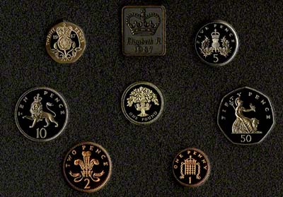 Reverse of the 1987 Proof Set