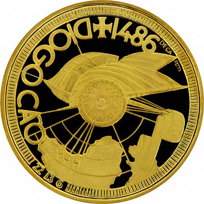 Reverse of Portuguese 1988 Platinum 100 Escudos