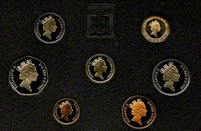 Obverse of 1988 Royal Mint Proof Set