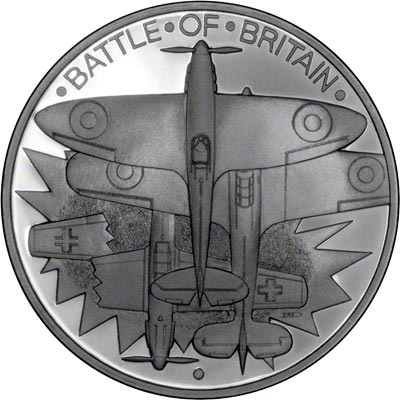 Obverse of 1990 Battle of Britain Medallion
