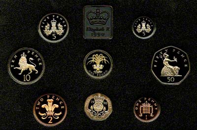 Obverse of 1990 Royal Mint Proof Set