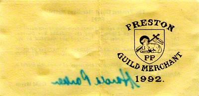 Obverse of 1992 Preston Guild Medallion