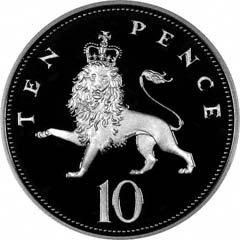 Reverse of Ten Pence