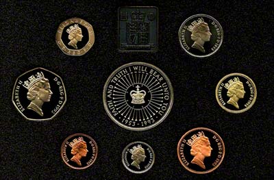 Obverse of 1993 Royal Mint Proof Set