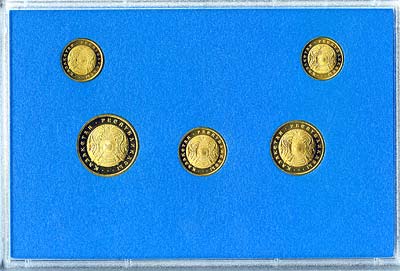 Reverse of 1993 Kazakhstan 5 Coin Uncirculated Set 