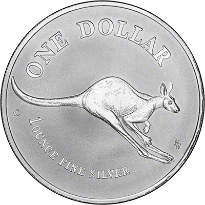 Reverse of 1994 Australian Silver Kangaroo