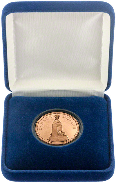 Canadian Remebrance Dollar in Capsule and Presentation Box