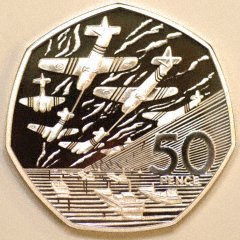 Our 1994 Silver Proof Fifty Pence Reverse Photograph