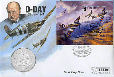1944 - 1994 50th Anniversary of the D-Day landings - Fifty Pence commemorative coin