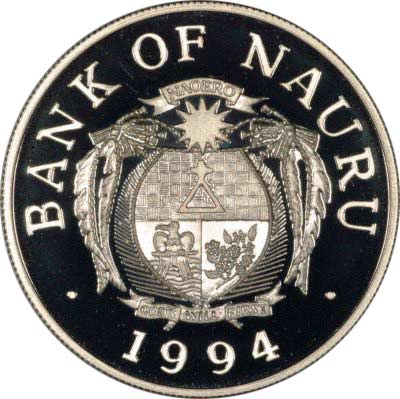 1994 Nauru Silver Proof $10