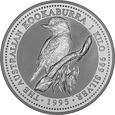 1995 Australia 2 oz Silver Kookaburra w//box 20th Anniversary-Famine Privy Mark