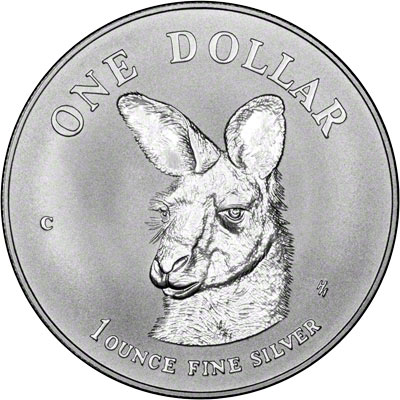Reverse of 1995 Australian Silver Kangaroo