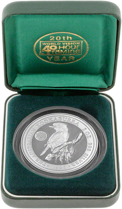 1995 Australian 2oz Silver Kookaburra in Presentation Box