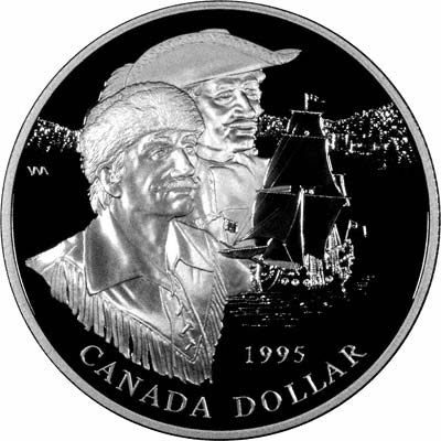 Reverse of 1995 Canada Hudson Bay Co Dollar