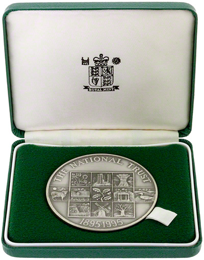 1995 National Trust Centenary's Silver Medallion in Presentation Box