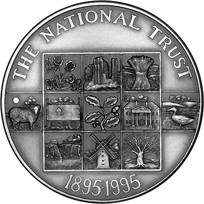 1995 National Trust Centenary's Silver Medallion
