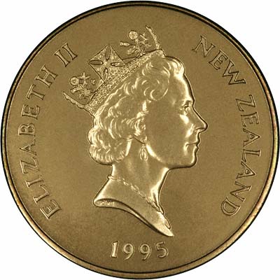 Obverse of 1995 Ten Dollar Coin