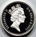 Third Portrait on Obverse of 1990 Pound Coin
