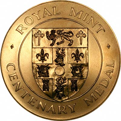 Reverse of 1995 Royal Mint Centenary National Trust Gold Medallion