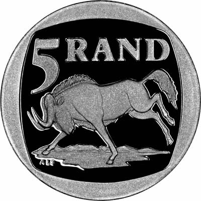 Reverse of 1995 Proof 5 Rand