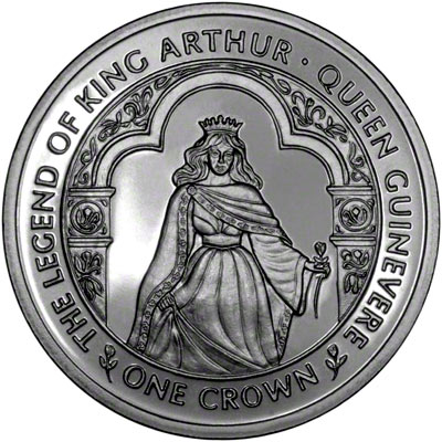 Reverse of 1996 Legend of King Arthur Crown