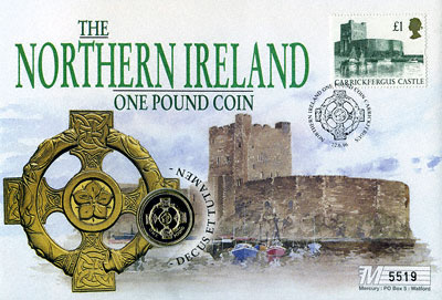 1996 northern ireland one pound coin