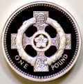 Celtic Cross on Reverse of 1991 Pound Coin Northern Ireland Design