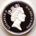 Third Portrait on Obverse of 1996 Pound Coin