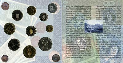 Obverse of 1997 Hungary Uncirculated Coin Set