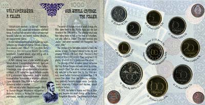 Reverse of 1997 Hungary Uncirculated Coin Set