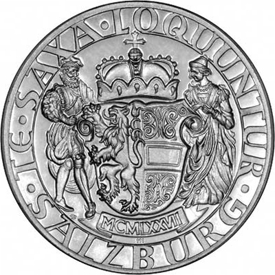 Reverse of 1997 Salzburg Medallion