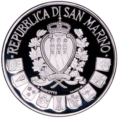 Reverse of 1997 San Marino 10,000 Lira