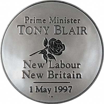 Reverse of Tony Blair Medallion