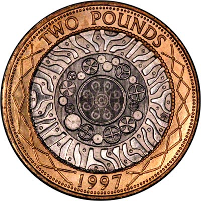 Reverse of 1997 Specimen £2 Coin