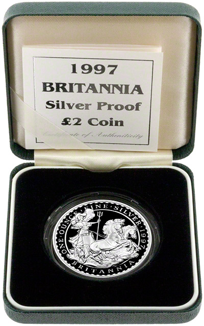 1997 Silver Proof Britannia in Presentation Box