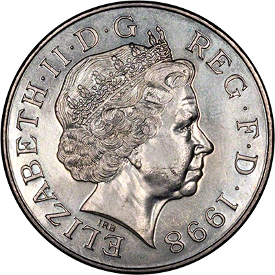 Obverse of 1998 Uncirculated Crown