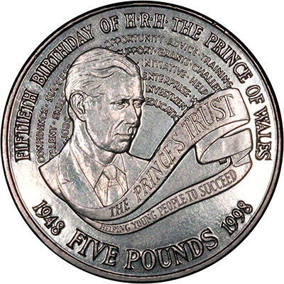 Reverse of 1998 Uncirculated Crown
