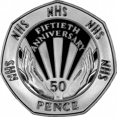 Reverse of 1998 Commemorative Design for 50th Anniversary of the National Health Service