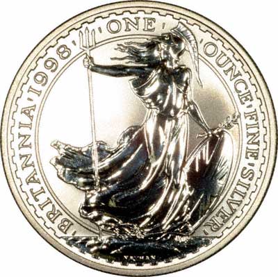 Reverse of 1998 Silver Britannia