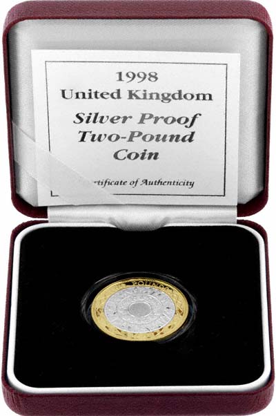 1997 Silver Proof Two Pound in Presentation Box