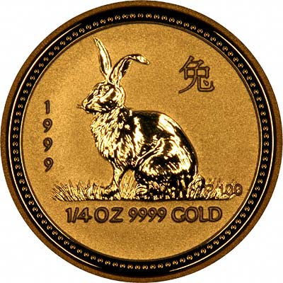 1999 Australian Year of the Rabbit Gold Bullion Coin