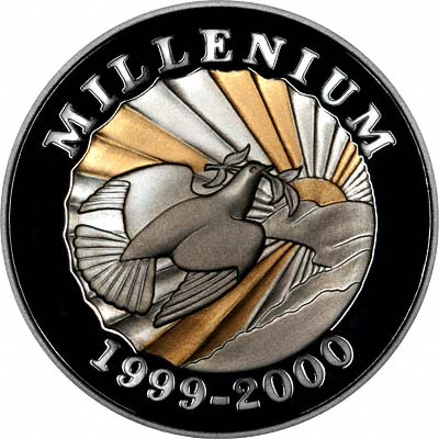 Reverse of 2000 Haitian 500 Gourdes Millennium Coin