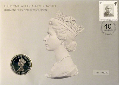 1999 iconic art of arnold machin - 40 years Crown