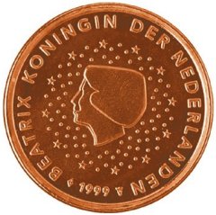 Obverse of Dutch 5 Euro Cent Coin