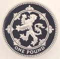 Scottish Lion Rampant on Reverse of 1994 Pound Coin
